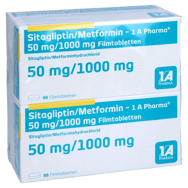 SITAGLIPTIN/Metformin-1A Pharma 50 mg/1000 mg FTA 196 St