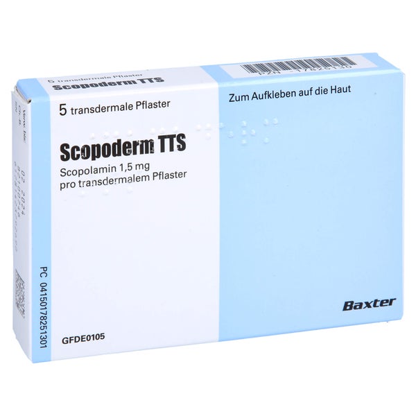 Scopoderm TTS Transdermale Pflaster 5 St