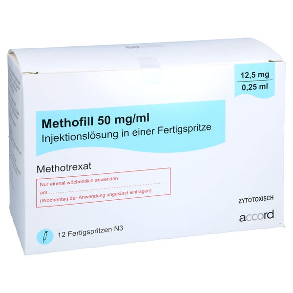 METHOFILL 12,5 mg (50 mg/ml) Inj.-Lsg.i.e.F.-Sp. 12 St