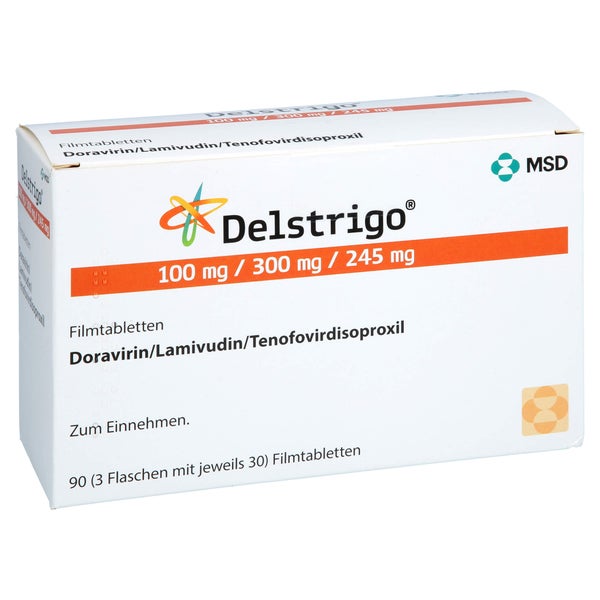 DELSTRIGO 100 mg/300 mg/245 mg Filmtabletten B 90 St