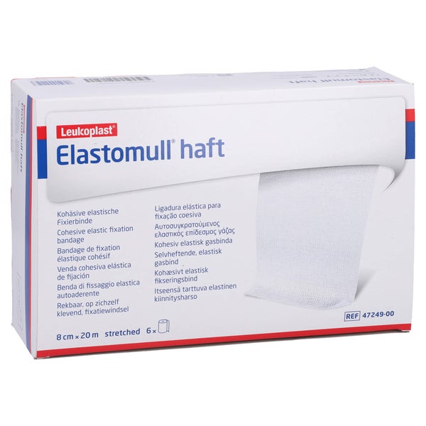 Elastomull Haft 8 Cmx20 M Fixierbinde 6 St