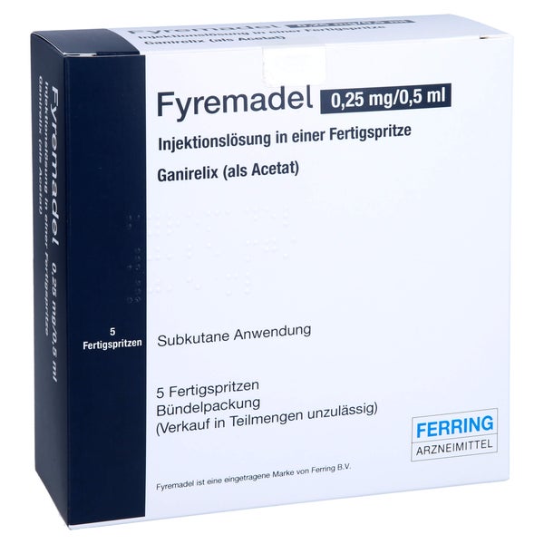 FYREMADEL 0,25 mg/0,5 ml Inj.-Lsg.i.e.Fertigspr. 5 St