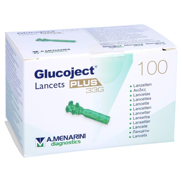 Glucoject Lancets PLUS 33 G 100 St
