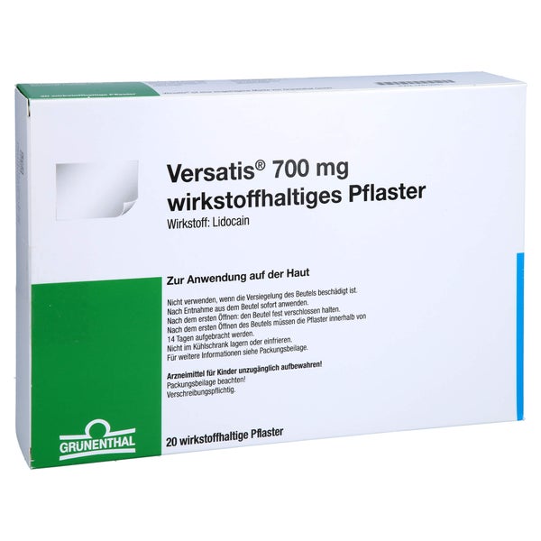 VERSATIS 700 mg wirkstoffhaltiges Pflaster 20 St