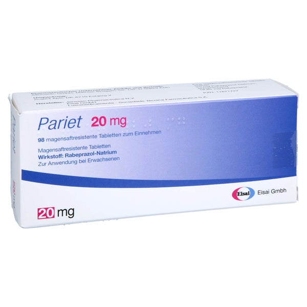 PARIET 20 mg magensaftresistente Tabletten 98 St