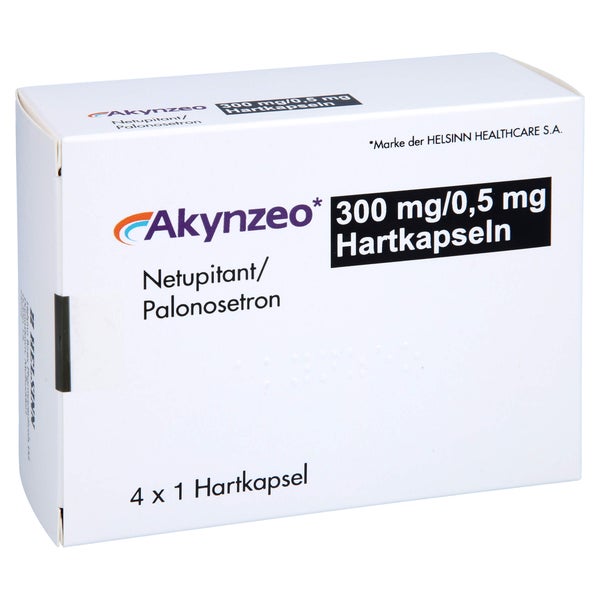 Akynzeo 300 Mg/0,5 mg Hartkapseln 4 St