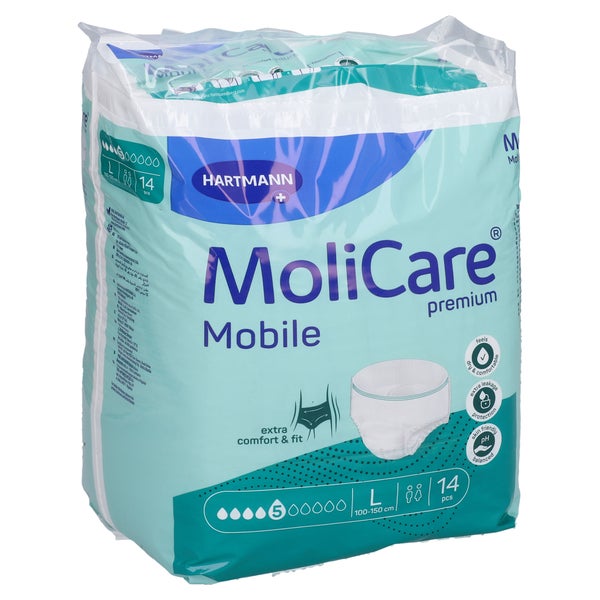 Molicare Premium Mobile 5 Tropfen Gr.l 4X14 St