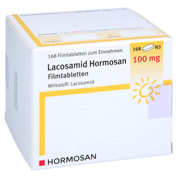 Lacosamid Hormosan 100 mg Filmtabletten 168 St