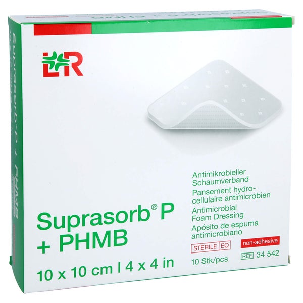 Suprasorb P+phmb Schaumverband 10x10 cm 10 St