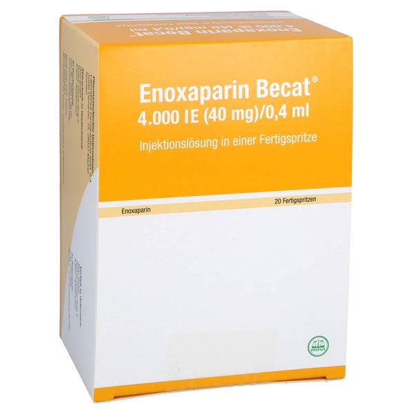 ENOXAPARIN Becat 4.000 I.E. 40mg/0,4ml 20 St
