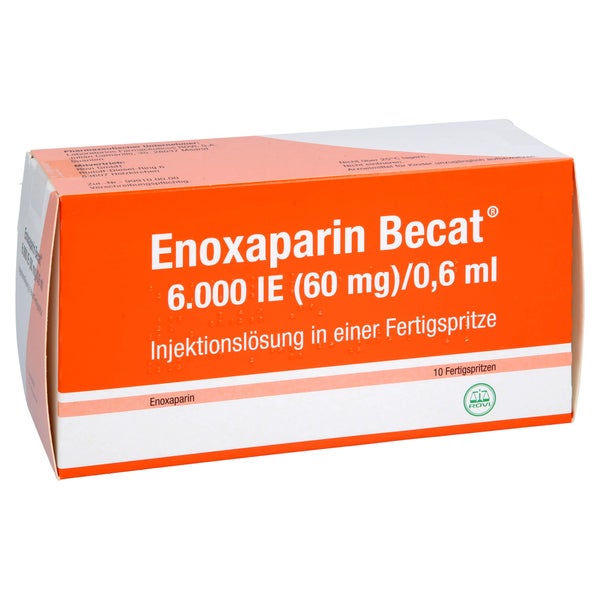 ENOXAPARIN Becat 6.000 I.E. 60mg/0,6ml Inj.-Lsg.FS 10 St