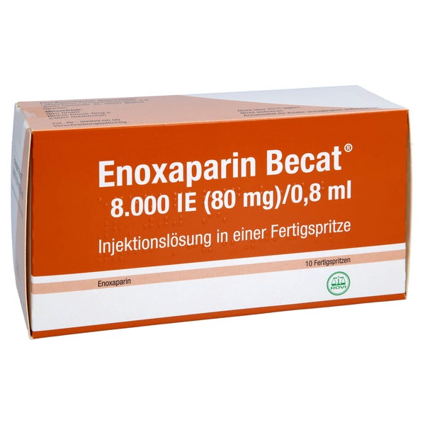 ENOXAPARIN Becat 8.000 I.E. 80mg/0,8ml Inj.-Lsg.FS 10 St