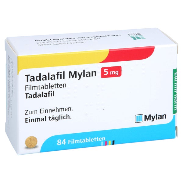 Tadalafil Mylan 5 mg Filmtabletten 84 St