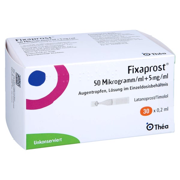 FIXAPROST 50 Mikrogramm/ml + 5 mg/ml Augentr.EDP 30X0,2 ml
