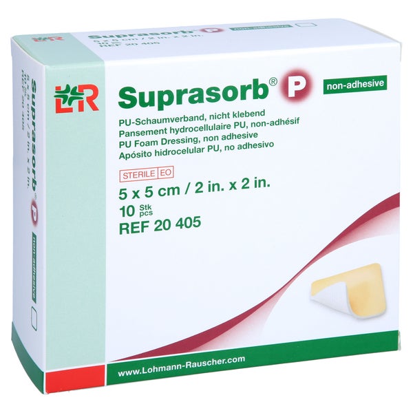 Suprasorb P Pu-schaumv.nichtklebend 5x5 Cm 10 St