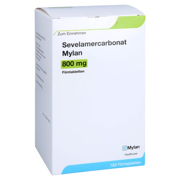 SEVELAMERCARBONAT Mylan 800 mg Filmtabletten 180 St