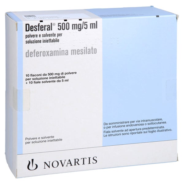DESFERAL 0,5 g Plv.u.Lsm.z.H.e.Inj.-/Inf.-Lsg. 10 St