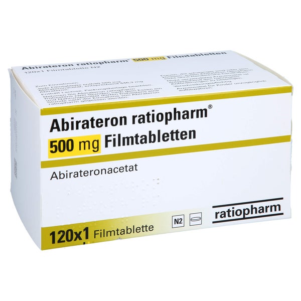 ABIRATERON ratiopharm 500 mg Filmtabletten 120 St