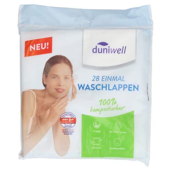 Duniwell Einmal-waschlappen Tissue 6lagig 28 St
