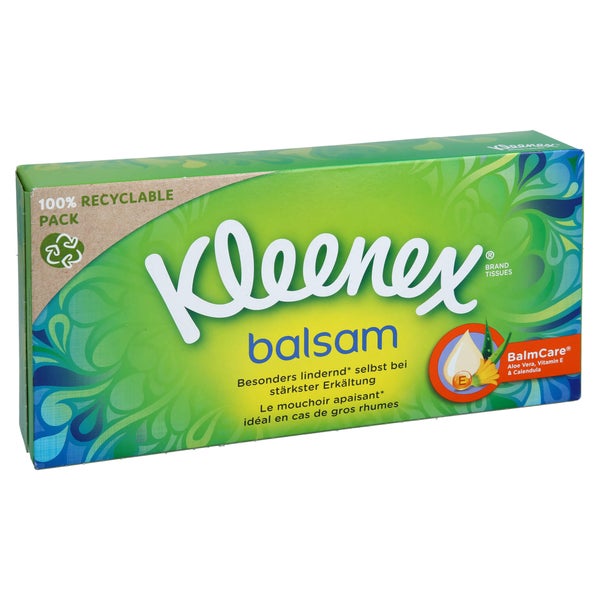 Kleenex Balsam Taschentücher Box 56 St
