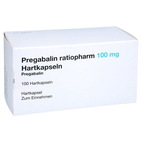 Pregabalin Ratiopharm 100 mg Hartkapseln 100 St