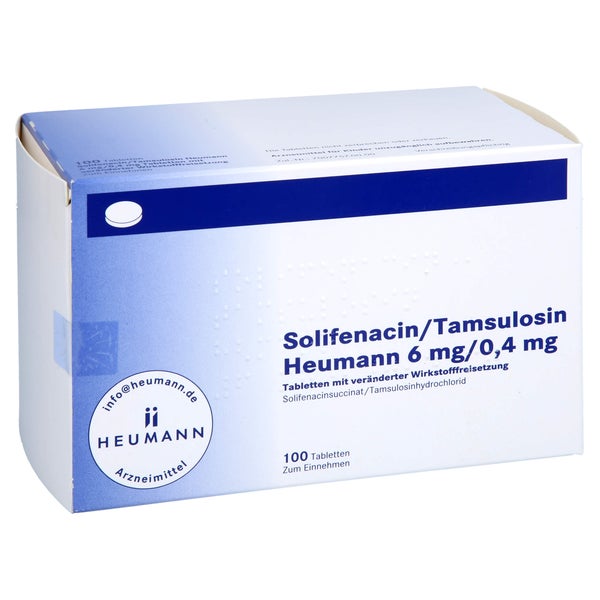 Solifenacin/tamsulosin Heumann 6 mg/0,4 100 St