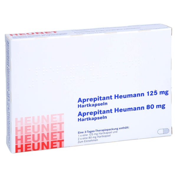APREPITANT Heumann 125 mg/80 mg Hartkapseln Heunet 3 St