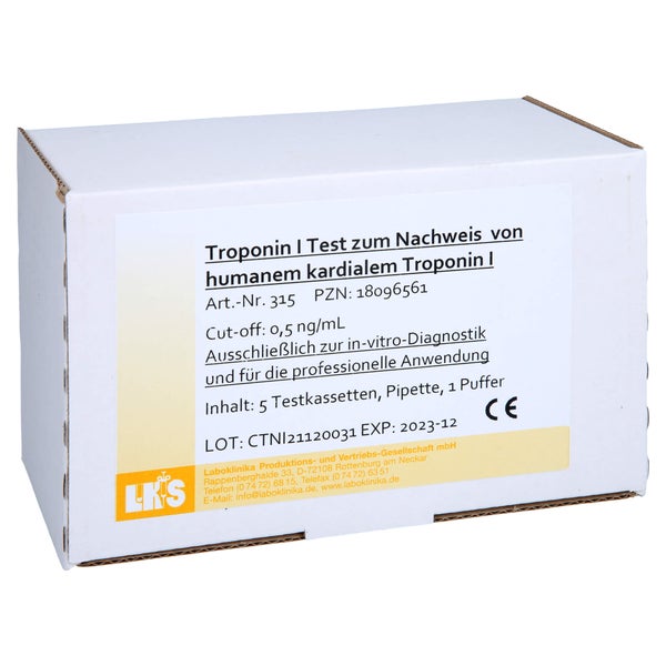 Troponin I Mit Puffer Testkassetten 5 St