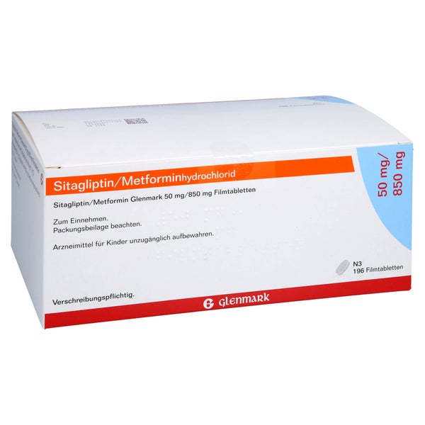 SITAGLIPTIN/Metformin Glenmark 50 mg/850 mg FTA 196 St