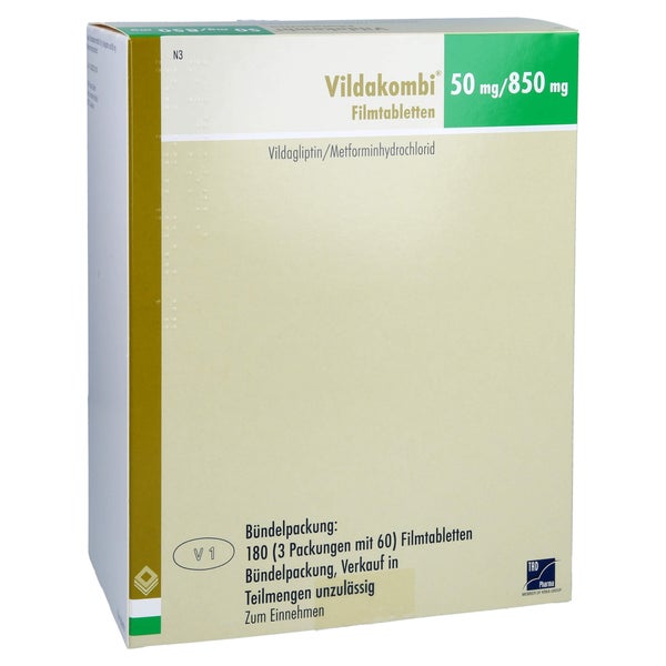 Vildakombi 50 Mg/850 mg Filmtabletten 3X60 St