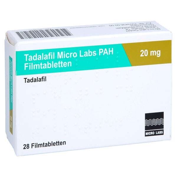 TADALAFIL Micro Labs PAH 20 mg Filmtabletten 28 St