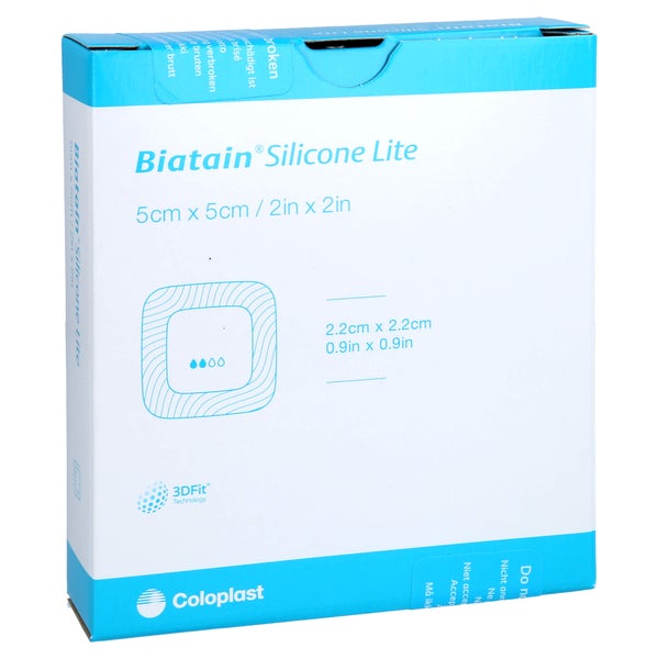 Biatain Silicone Lite Schaumverband 5x5 Cm 5 St