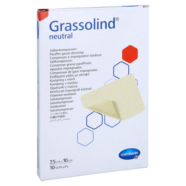 Grassolind Salbenkompressen 7,5x10 cm st 10 St