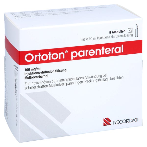 ORTOTON parenteral 100 mg/ml Inj./Inf.-L. Amp.10ml 9 St