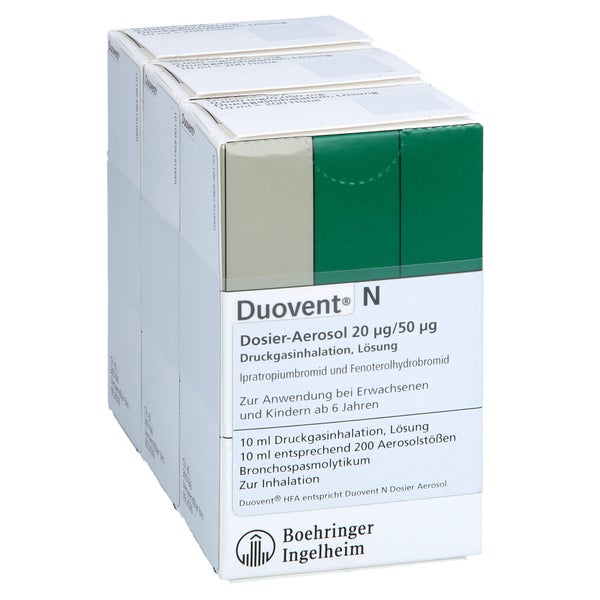 Duovent N Dosieraerosol 20 µg/50 µg 3X10 ml
