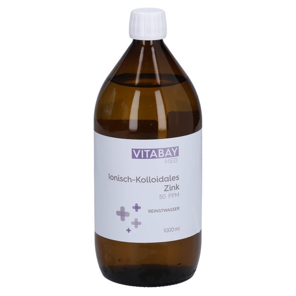 Kolloidales Zink 50 Ppm Reinheitsstufe 99.99 % 1000 ml