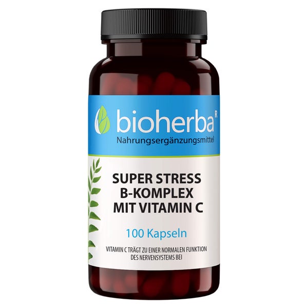 Bioherba Super Stress B-Komplex Mit Vitamin C Kapseln 100 St