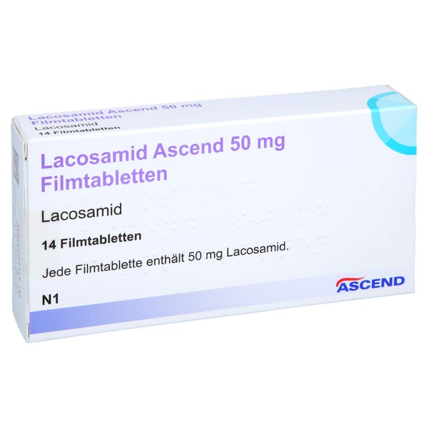 Lacosamid Ascend 50 mg Filmtabletten 14 St