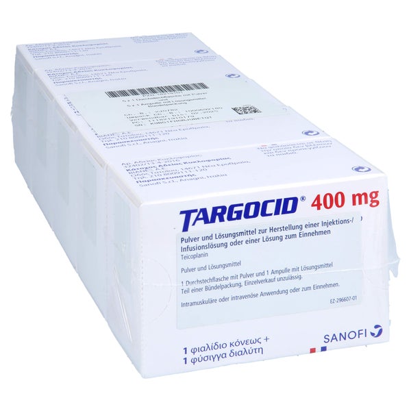 TARGOCID 400 mg Plv.u.LM Her.Inj.-/Inf.-Lsg.o.LSE 5 St