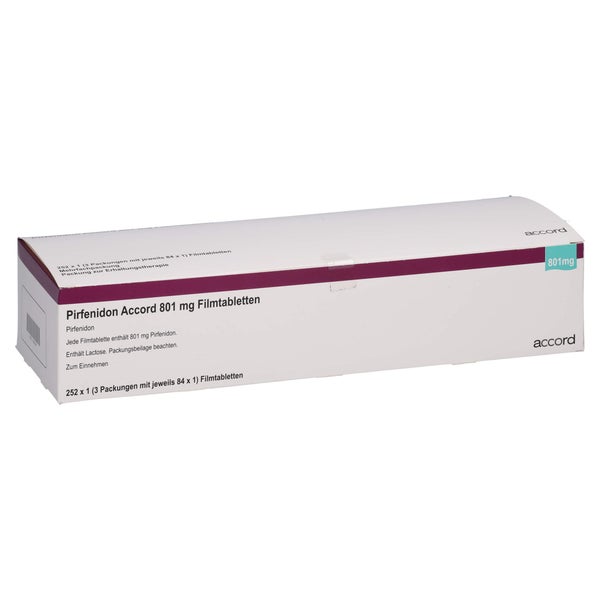 Pirfenidon Accord 801 mg Filmtabletten 252X1 St