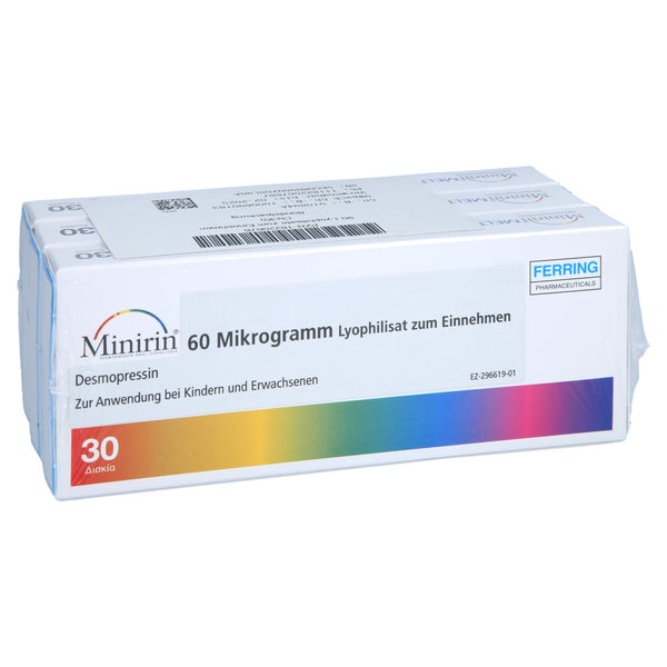 MINIRIN 60 Mikrogramm Lyophilisat zum Einnehmen 90 St