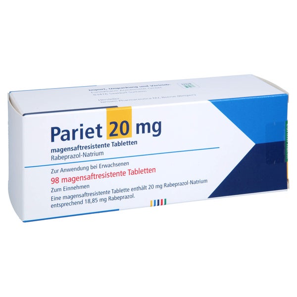 PARIET 20 mg magensaftresistente Tabletten 98 St