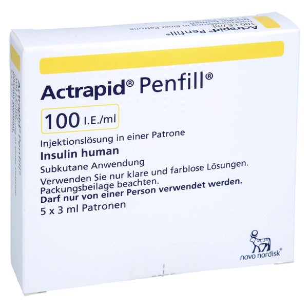 Actrapid Penfil 100 I.E./ml 5X3 ml