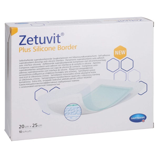 Zetuvit Plus Silicone Border steril 20x2 10 St
