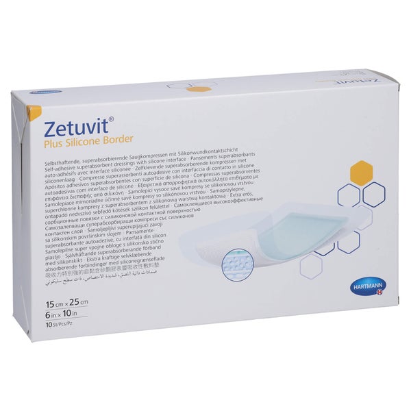 Zetuvit Plus Silicone Border steril 15x2 10 St