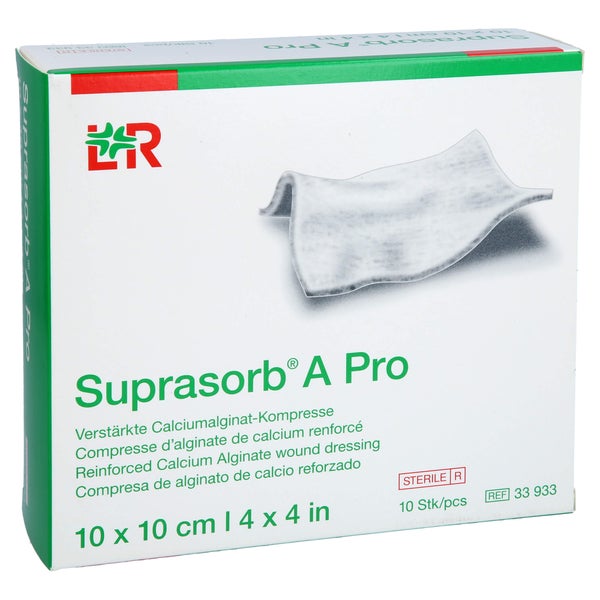 Suprasorb A Pro Calciumalginat Kompr.10x 10 St