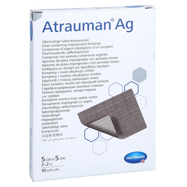 Atrauman Ag 5x5 cm steril Kompressen 10 St