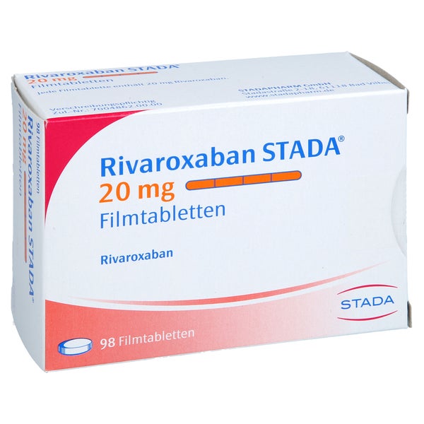 Rivaroxaban Stada 20 Mg Filmtabletten 98 St