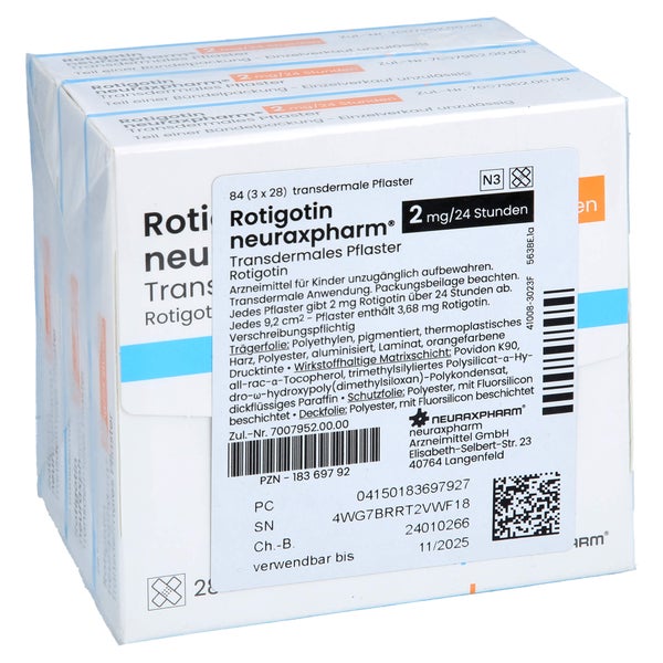 Rotigotin Neuraxpharm 2 mg/24 h transder 84 St