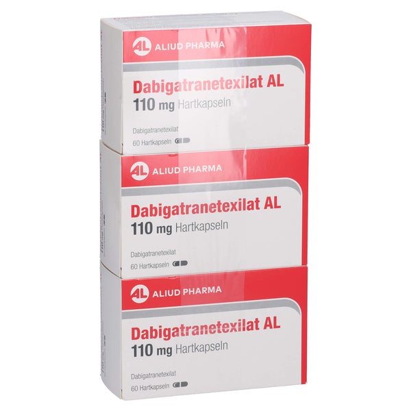 Dabigatranetexilat AL 110 mg Hartkapseln 180 St